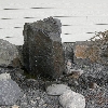 Residence in Juniper canyon. Close up of pondless water feature.